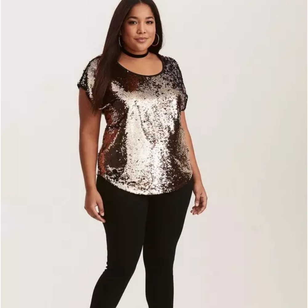 NWT Torrid sequin top